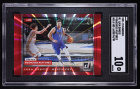 Luka Doncic 2021-22 Donruss Franchise Features Holo Red Laser #1 #96/99 (SGC 10) at PristineAuction.com
