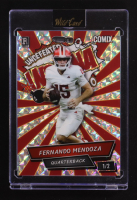 Fernando Mendoza 2025 Wild Card Comix Indiana Mosaic #ACBL-FM011 #1/2 RC at PristineAuction.com