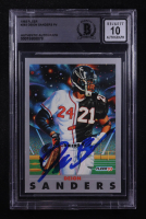 Deion Sanders Signed 1993 Fleer #263 PV (BGS | Autograph Graded BGS 10) at PristineAuction.com