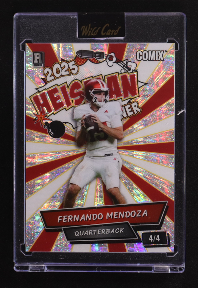 Fernando Mendoza 2025 Wild Card Comix Heisman Disco Ball #ACHO-FM05 #4/4 RC at PristineAuction.com Fernando Mendoza 2025 Wild Card Comix Heisman Disco Ball #ACHO-FM05 #4/4 RC at PristineAuction.com