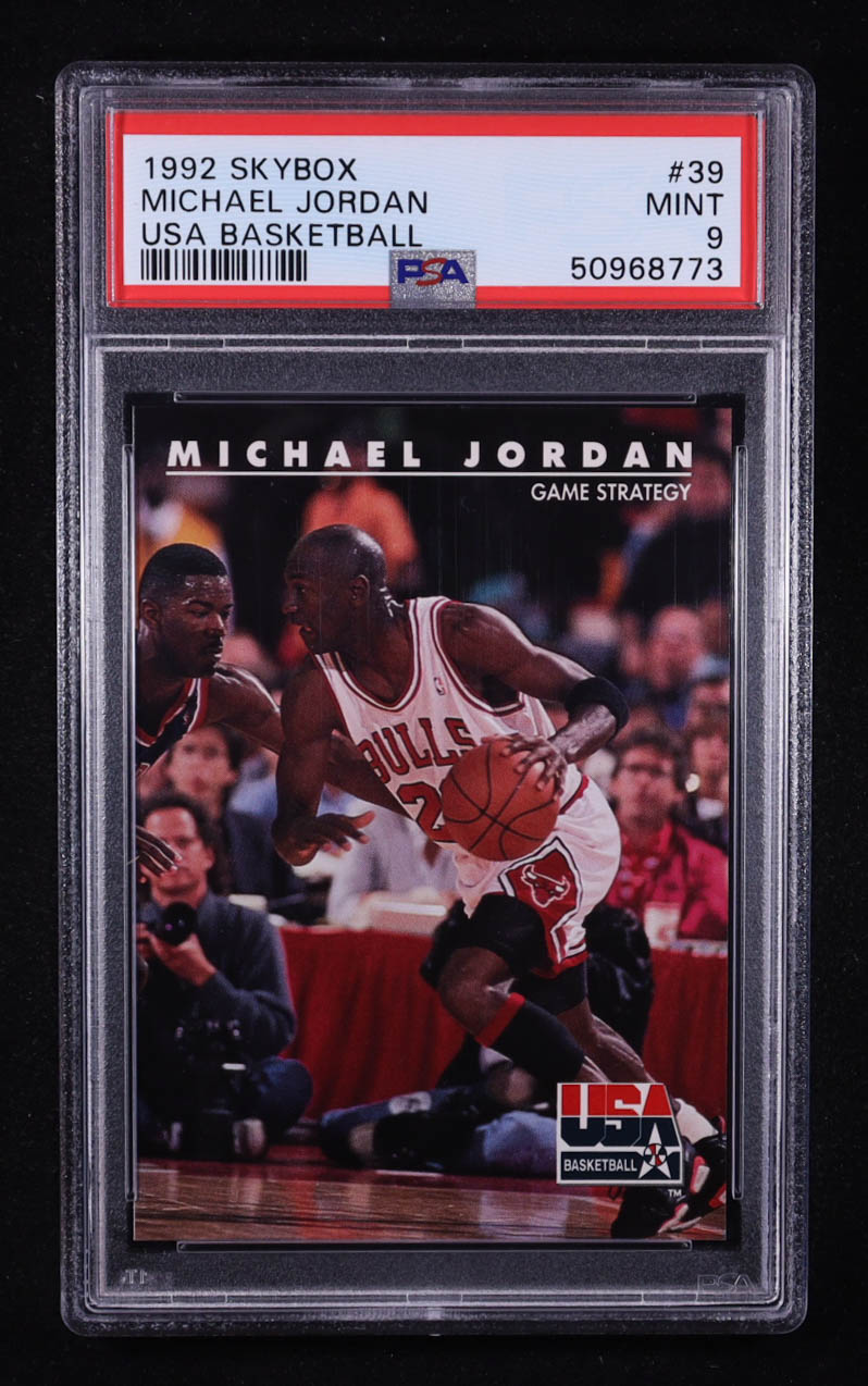 Michael Jordan 1992 SkyBox USA #39 / Game Strategy (PSA 9) at PristineAuction.com Michael Jordan 1992 SkyBox USA #39 / Game Strategy (PSA 9) at PristineAuction.com
