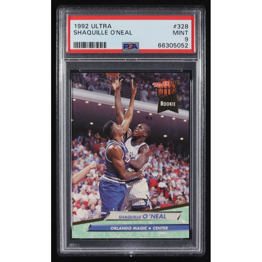 Shaquille O'Neal 1992-93 Fleer Ultra #328 RC (PSA 9) at PristineAuction.com