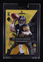 Ben Roethlisberger 2024 Wild Card 5 Card Draw Stacked Deck King of Spades Color Match Island Foil #BRN #1/1 at PristineAuction.com