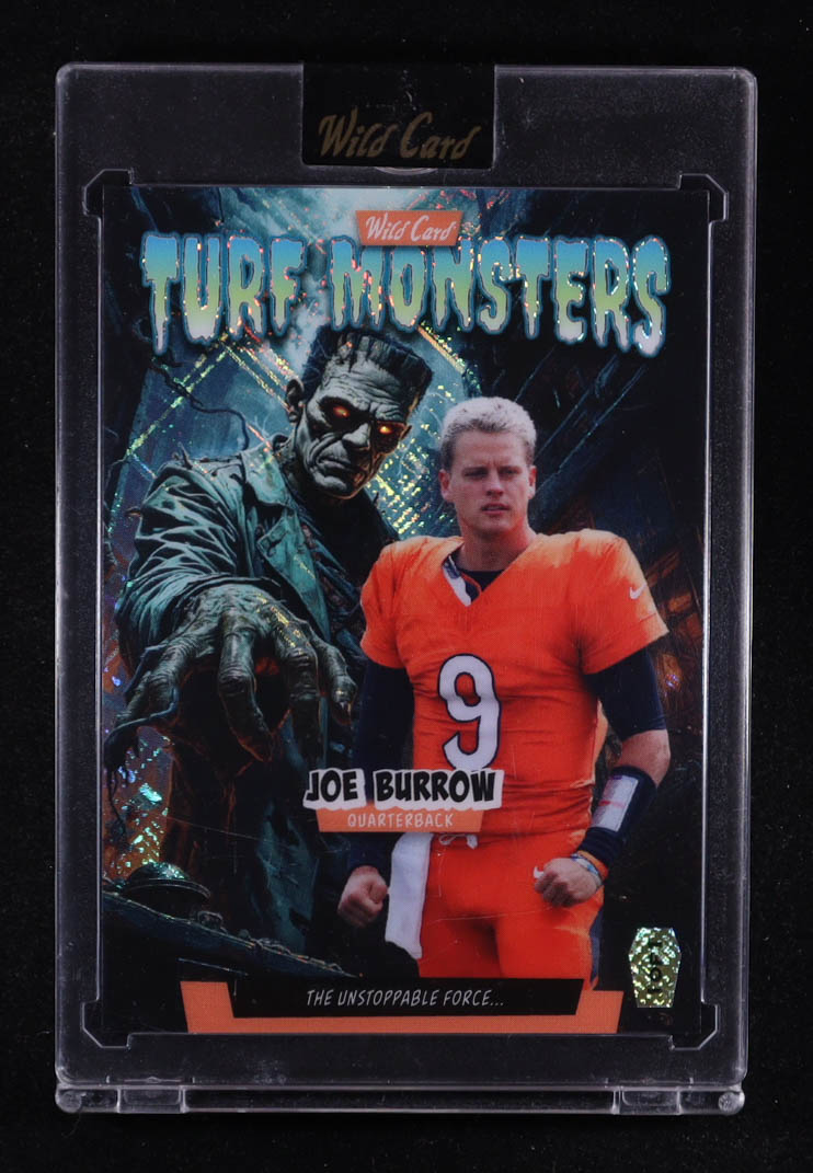Joe Burrow 2025 Wild Card Turf Monsters Frankenstein Crosshatch #JB #1/1 at PristineAuction.com Joe Burrow 2025 Wild Card Turf Monsters Frankenstein Crosshatch #JB #1/1 at PristineAuction.com