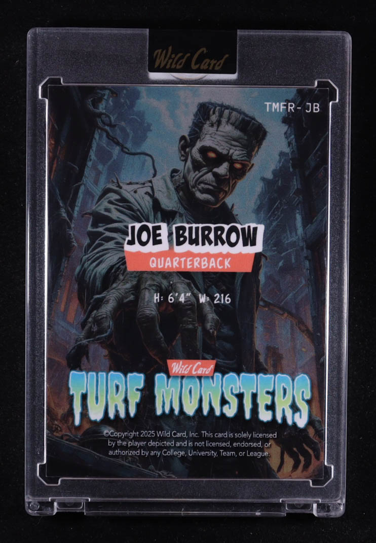 Joe Burrow 2025 Wild Card Turf Monsters Frankenstein Crosshatch #JB #1/1 at PristineAuction.com Joe Burrow 2025 Wild Card Turf Monsters Frankenstein Crosshatch #JB #1/1 at PristineAuction.com