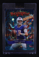 Josh Allen 2025 Wild Card Holiday Hits North Pole Blue Lava #JA #2/4 at PristineAuction.com