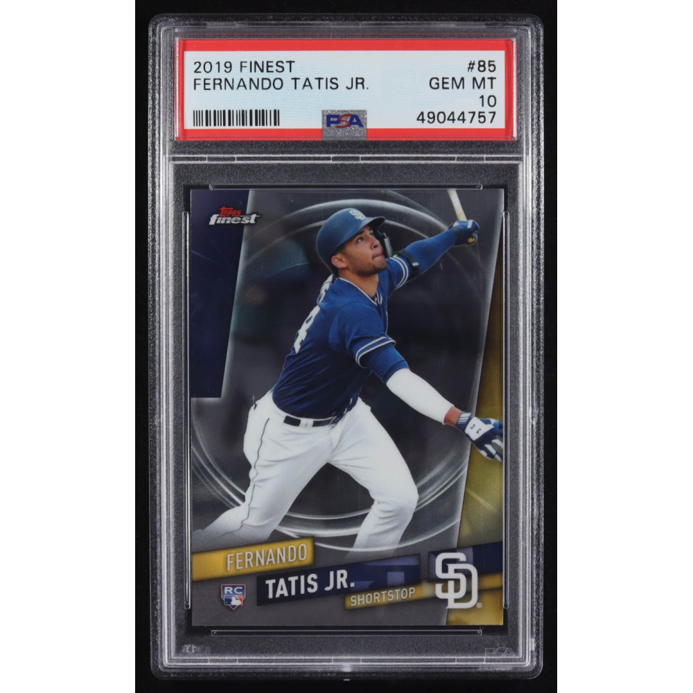Fernando Tatis Jr. 2019 Topps Finest #85 RC (PSA 10) at PristineAuction.com