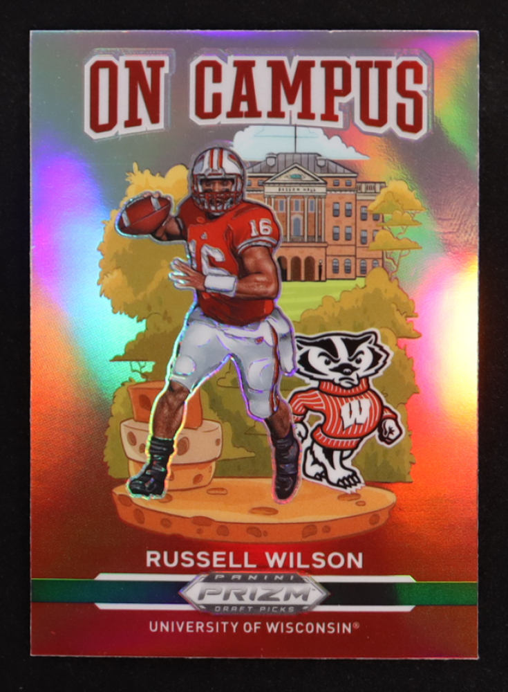 Russell Wilson 2021 Panini Prizm Draft Picks On Campus #25
