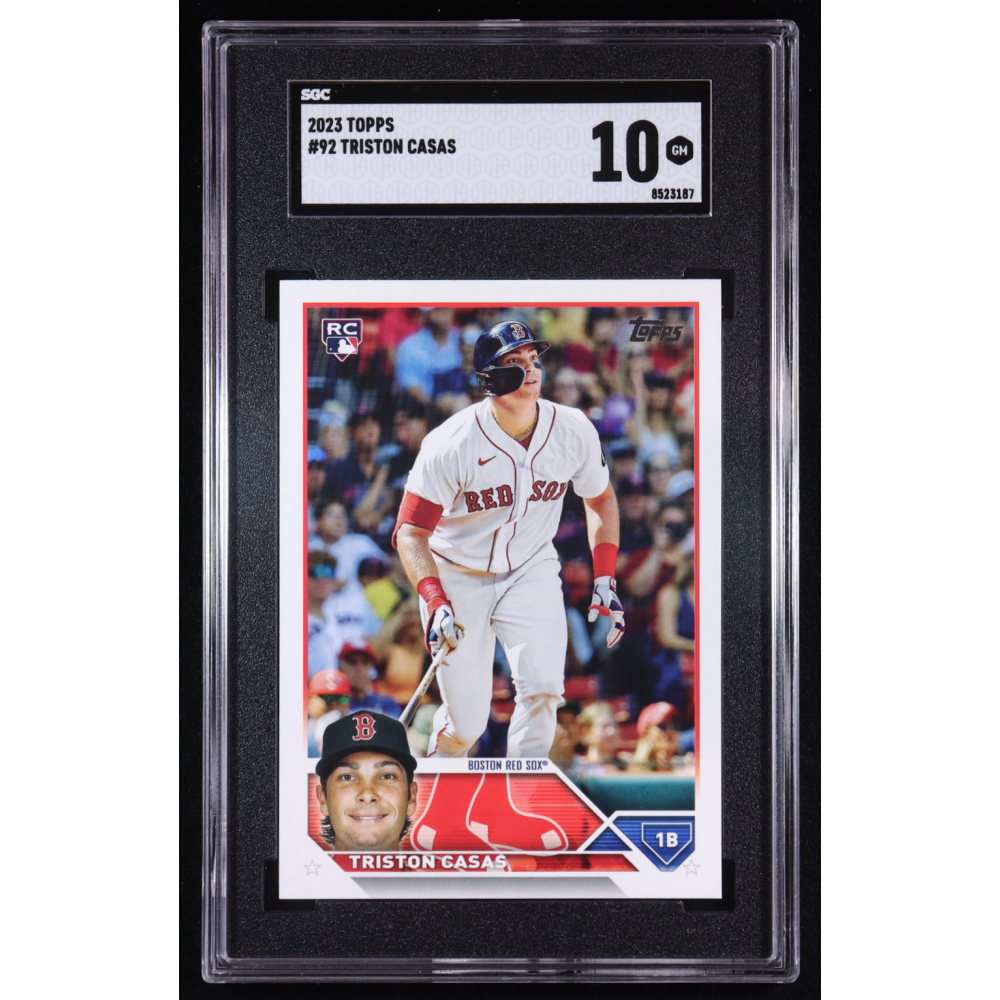 Triston Casas 2023 Topps #92 RC (SGC 10) at PristineAuction.com
