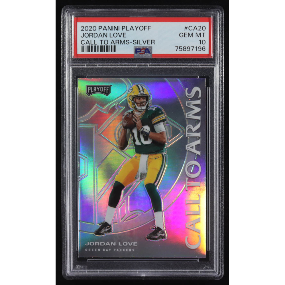 Jordan Love 2020 Panini Playoff Call To Arms #CA-20 RC (PSA 10) at PristineAuction.com