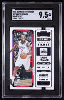 Kawhi Leonard 2022-23 Panini Contenders Game Ticket Purple #27 #15/25 (SGC 9.5) at PristineAuction.com