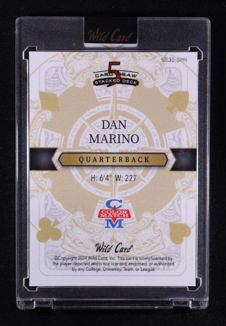 Dan Marino 2024 Wild Card 5 Card Draw Stacked Deck King of Diamonds Color Match Crystal #DMN #1/1 at PristineAuction.com Dan Marino 2024 Wild Card 5 Card Draw Stacked Deck King of Diamonds Color Match Crystal #DMN #1/1 at PristineAuction.com
