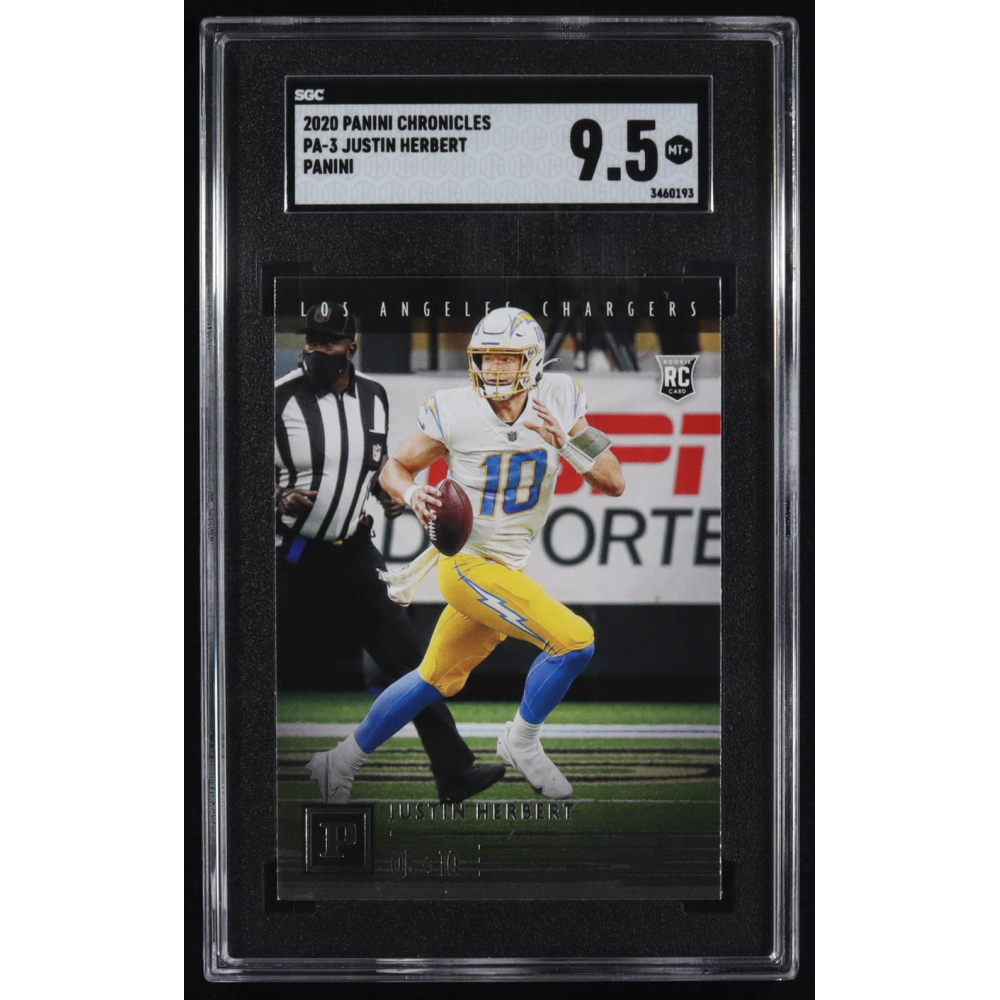 Justin Herbert 2020 Panini Chronicles Panini #PA-3 RC (SGC 9.5) at PristineAuction.com