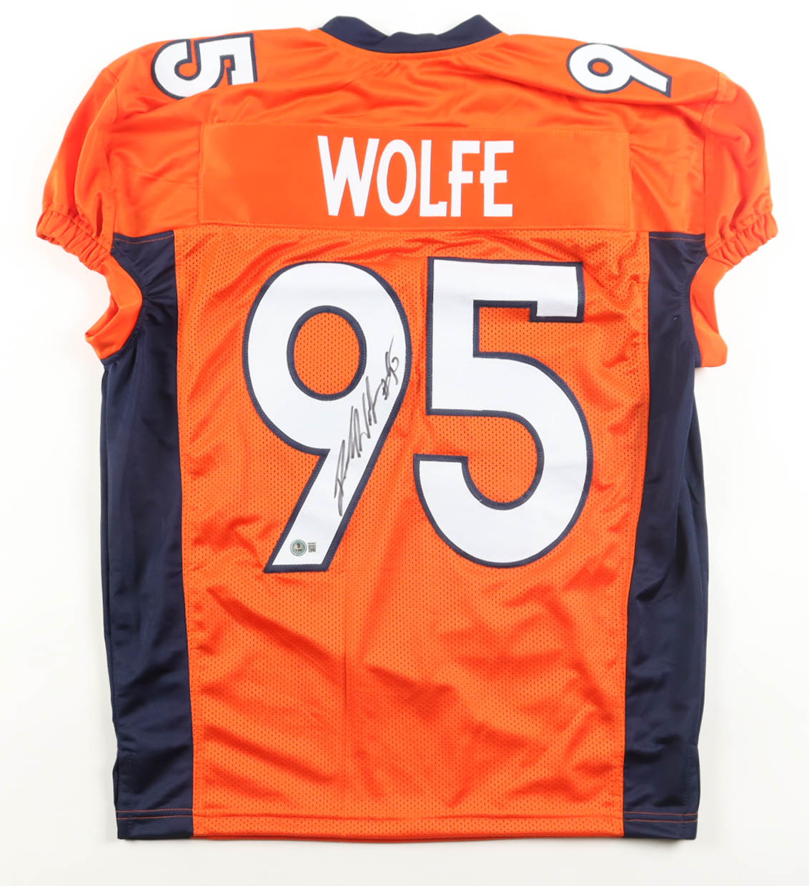 Derek Wolfe Signed Jersey (Beckett) at PristineAuction.com Derek Wolfe Signed Jersey (Beckett) at PristineAuction.com