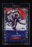 Lamine Yamal 2024 Wild Card Comix Kopa Trophy Red White and Blue Laser #LY13 RC #1/1 at PristineAuction.com