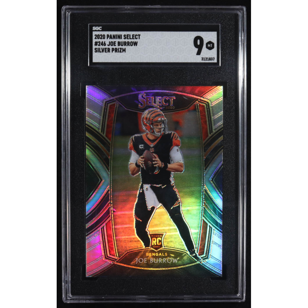 Joe Burrow 2020 Panini Select Club Level Silver Prizm #246 RC (SGC 9) at PristineAuction.com