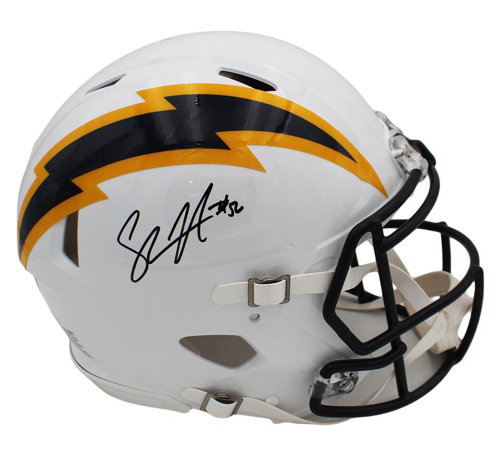 Shawne Merriman Signed Chargers Full-Size Authentic On-Field Speed Helmet (Beckett) at PristineAuction.com Shawne Merriman Signed Chargers Full-Size Authentic On-Field Speed Helmet (Beckett) at PristineAuction.com