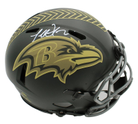 Terrell Suggs Signed Ravens Full-Size Authentic On-Field Salute to Service Alternate Speed Helmet (Beckett) at PristineAuction.com