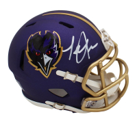 Terrell Suggs Signed Ravens Alternate Speed Mini Helmet (Beckett) at PristineAuction.com