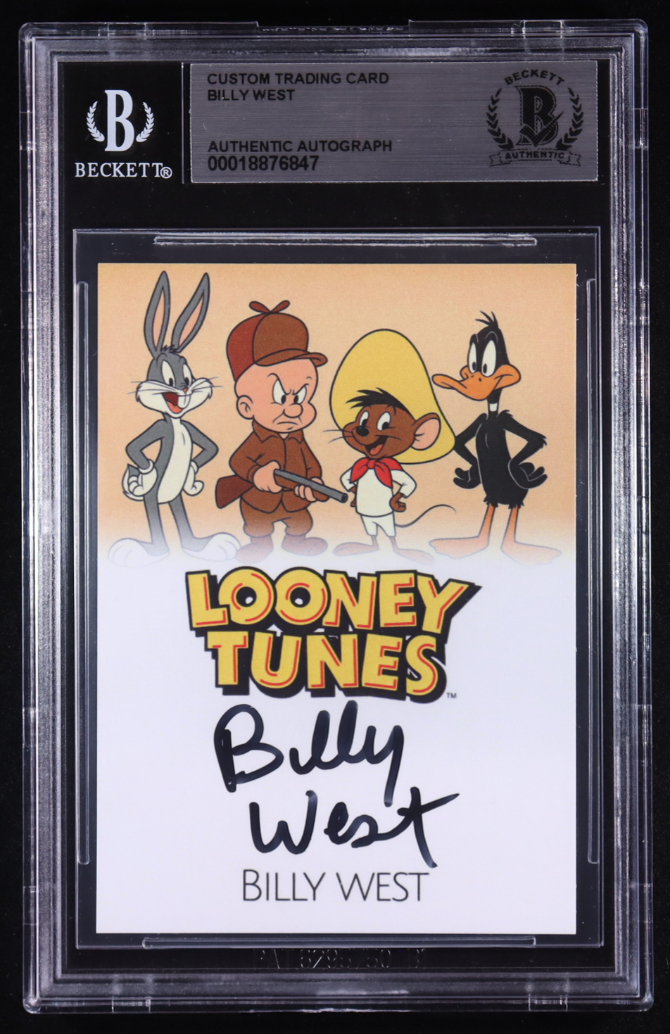 Billy West Signed Custom 'Looney Tones' Trading Card #NNO (BGS | Autograph Graded Authetnic) at PristineAuction.com Billy West Signed Custom 'Looney Tones' Trading Card #NNO (BGS | Autograph Graded Authetnic) at PristineAuction.com