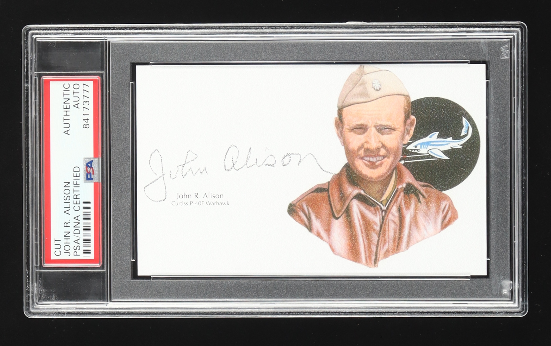 John R. Alison Signed Cut With Portrait (PSA) at PristineAuction.com John R. Alison Signed Cut With Portrait (PSA) at PristineAuction.com