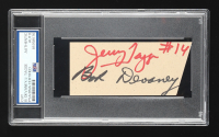 Bob Devaney & Jerry Tagge Signed Cut (PSA) at PristineAuction.com