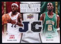 Kevin Garnett / LeBron James 2009-10 Upper Deck Game Materials Dual #DGLK at PristineAuction.com