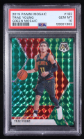 Trae Young 2019-20 Panini Mosaic Mosaic Green #182 (PSA 10) at PristineAuction.com