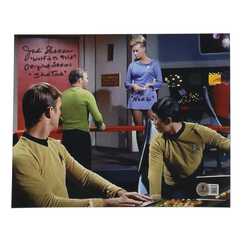 Judi Sherven Signed "Star Trek" 8x10 Photo Inscribed "Wolf in the Fold" & "Original Series "Star Trek"" & "Nurse" (Beckett) at PristineAuction.com Judi Sherven Signed "Star Trek" 8x10 Photo Inscribed "Wolf in the Fold" & "Original Series "Star Trek"" & "Nurse" (Beckett) at PristineAuction.com