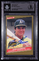 Jose Canseco Signed 1986 Donruss Highlights #55 (BGS | Autograph Graded Authetnic) at PristineAuction.com