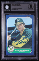 Jose Canseco Signed 1986 Fleer Update #U20 (BGS | Autograph Graded Authetnic) at PristineAuction.com