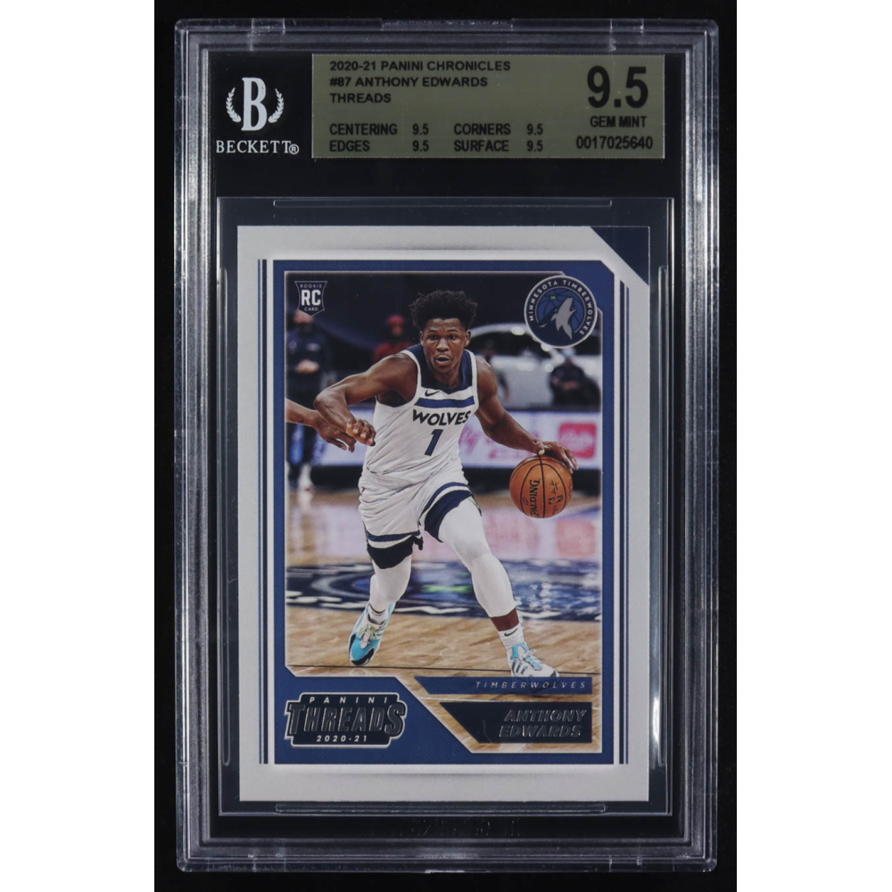 Anthony Edwards 2020-21 Panini Chronicles Threads #87 (BGS 9.5) at PristineAuction.com