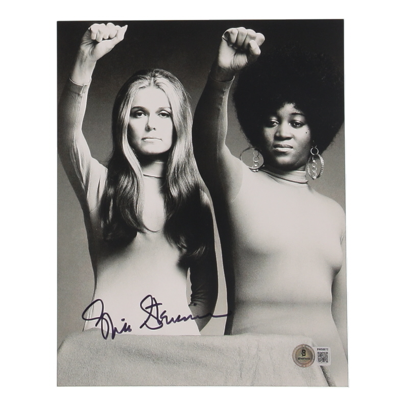 Gloria Steinem Signed 8x10 Photo (Beckett) at PristineAuction.com Gloria Steinem Signed 8x10 Photo (Beckett) at PristineAuction.com