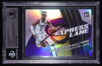 Shai Gilgeous-Alexander Signed 2021-22 Donruss Optic Express Lane Purple #17 (BGS | Autograph Graded Authetnic) at PristineAuction.com