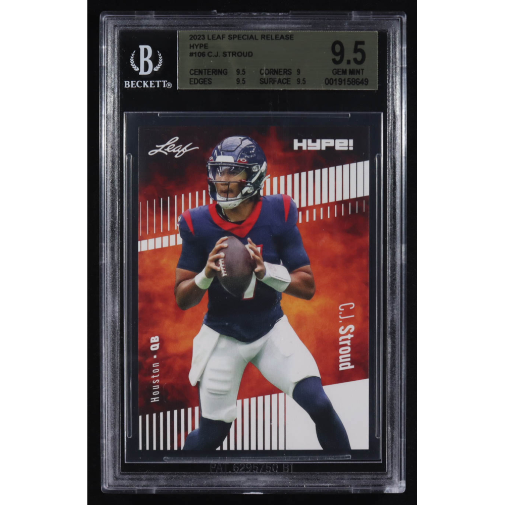 CJ Stroud 2023 Leaf Special Release Hype #106 RC (BGS 9.5) at PristineAuction.com