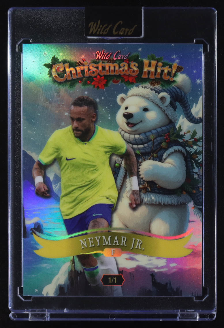 Neymar Jr. 2025 Wild Card Christmas Hit! #HHCHd5-NJ #1/1 at PristineAuction.com Neymar Jr. 2025 Wild Card Christmas Hit! #HHCHd5-NJ #1/1 at PristineAuction.com