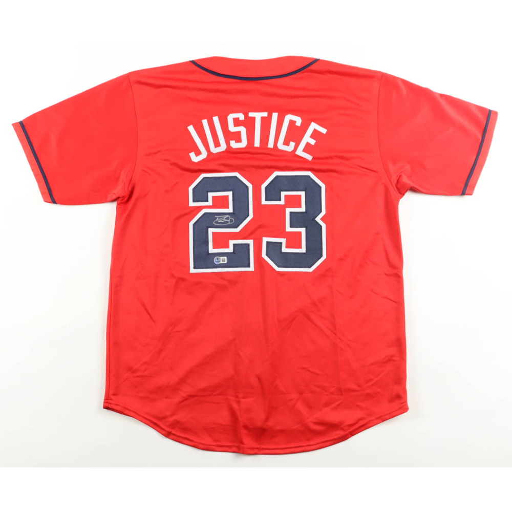 David Justice Signed Jersey (Beckett) at PristineAuction.com
