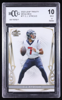 C.J. Stroud 2023 Leaf Trinity Mega Box #71 RC (BCCG 10) at PristineAuction.com