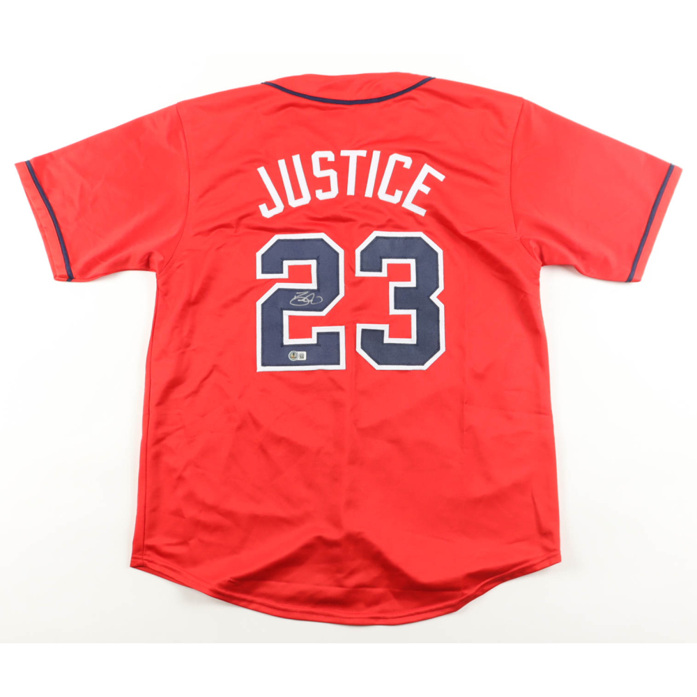 David Justice Signed Jersey (Beckett) at PristineAuction.com