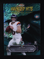 Bo Nix 2024 Wild Card Haunted Hits Monster Hunt Scarecrow Teal Shimmer #BN RC #3/3 at PristineAuction.com