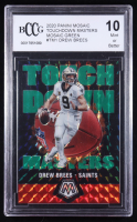 Drew Brees 2020 Panini Mosaic Touchdown Masters Mosaic Green #TM1 (BCCG 10) at PristineAuction.com