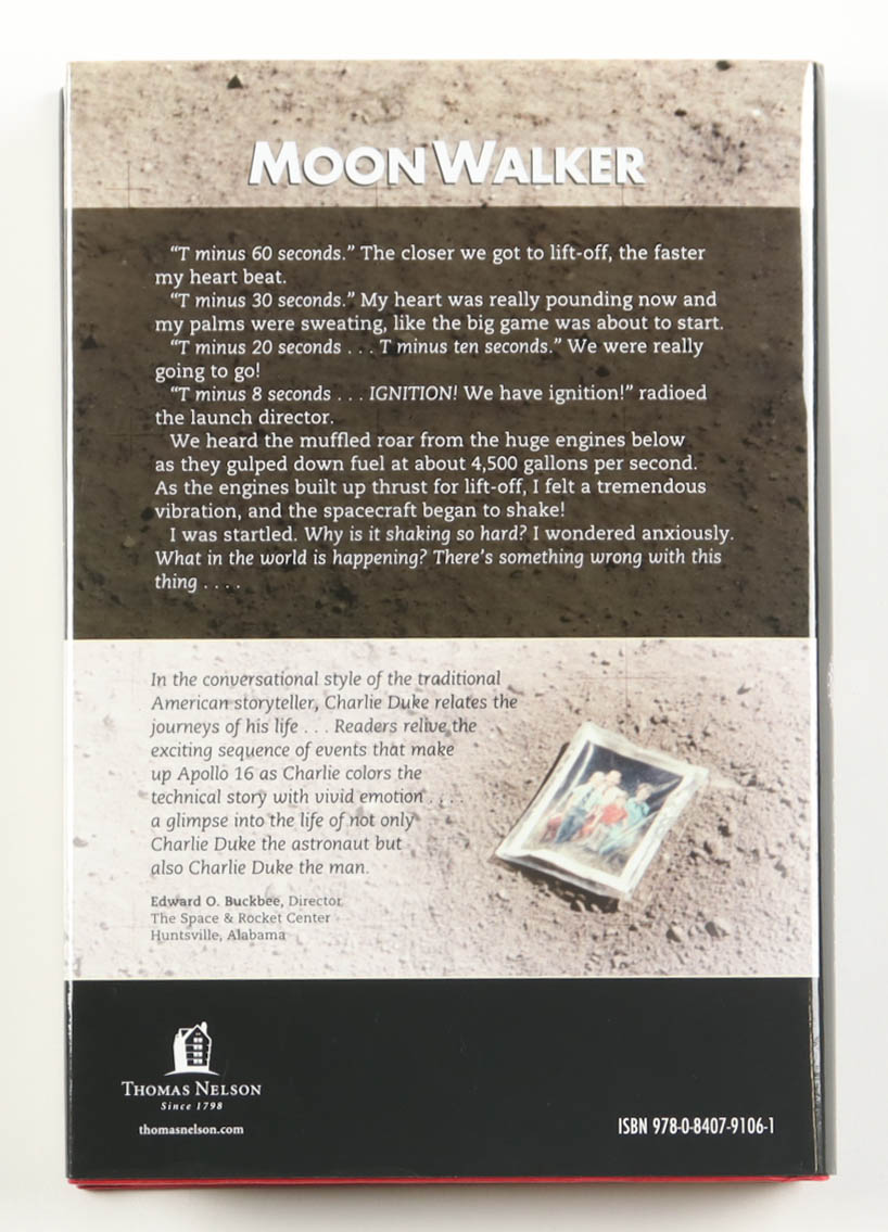 Charlie Duke Signed "Moon Walker" Hardcover Book (AIV) at PristineAuction.com Charlie Duke Signed "Moon Walker" Hardcover Book (AIV) at PristineAuction.com