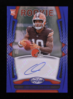 Quinshon Judkins 2025 Certified Rookie Signatures Mirror Blue #6 RC #9/50 at PristineAuction.com