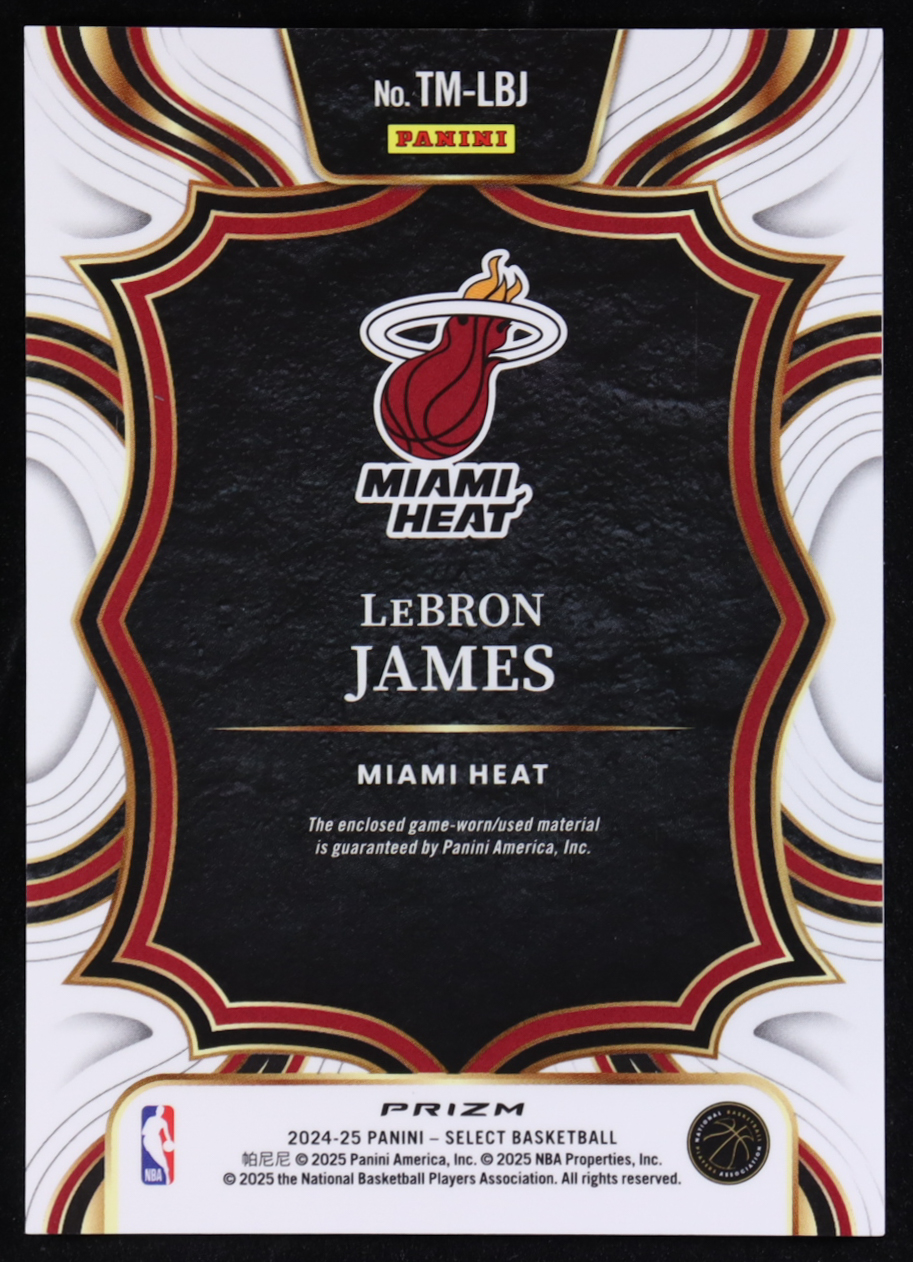LeBron James 2024-25 Select Throwback Memorabilia #24 at PristineAuction.com LeBron James 2024-25 Select Throwback Memorabilia #24 at PristineAuction.com