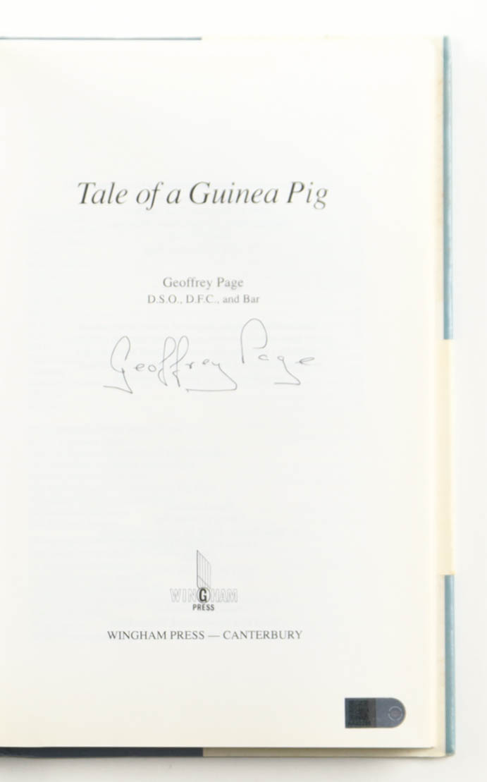 Geoffrey Page Signed "Tale of a Guinea Pig" Hardcover Book (AIV) at PristineAuction.com Geoffrey Page Signed "Tale of a Guinea Pig" Hardcover Book (AIV) at PristineAuction.com