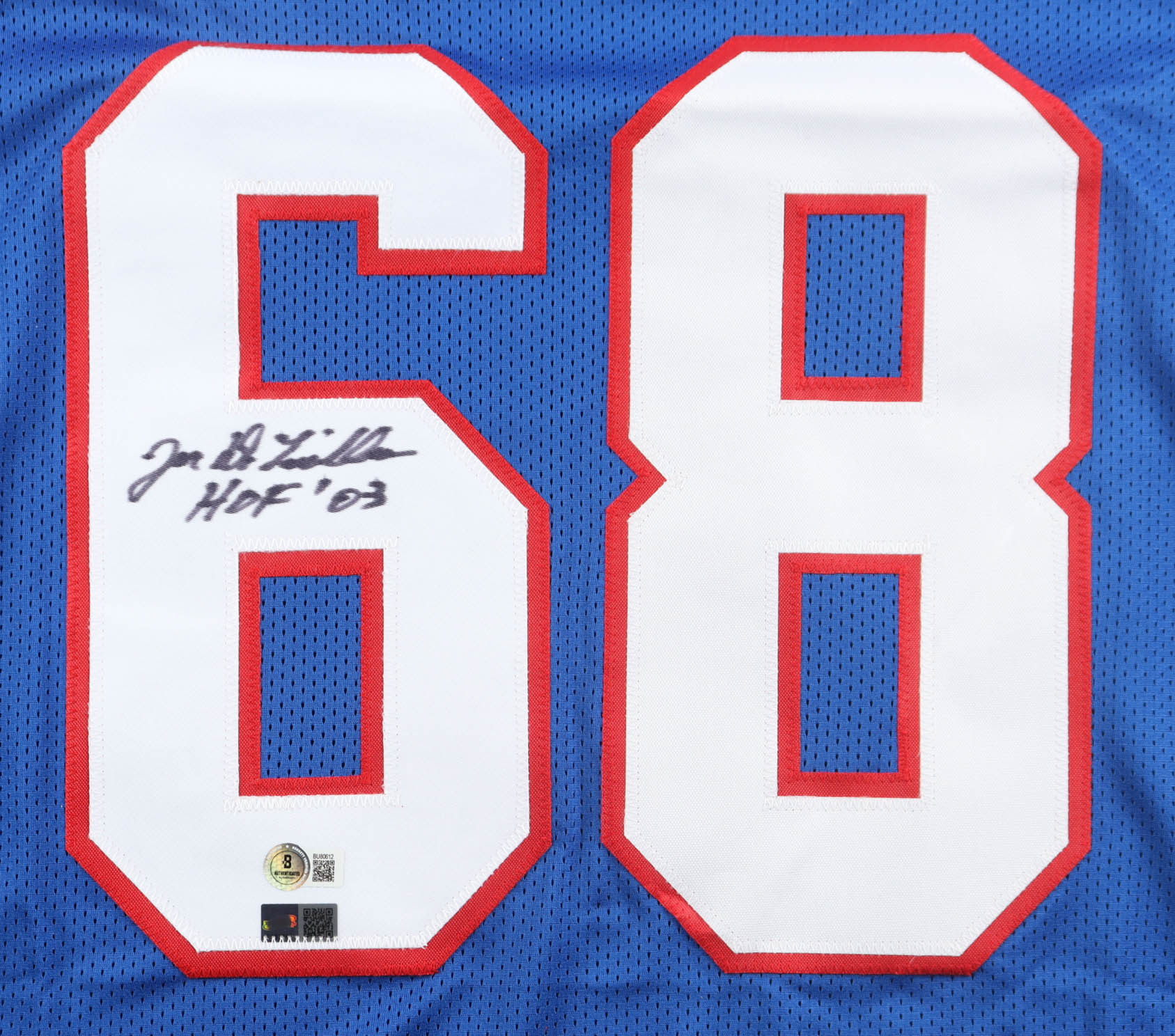 Joe DeLamielleure Signed Jersey Inscribed "HOF 03" (Beckett & TSE) at PristineAuction.com Joe DeLamielleure Signed Jersey Inscribed "HOF 03" (Beckett & TSE) at PristineAuction.com