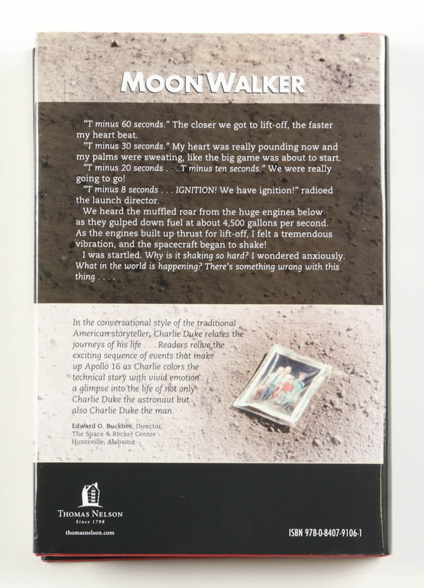 Charlie Duke Signed "Moon Walker" Hardcover Book (AIV) at PristineAuction.com Charlie Duke Signed "Moon Walker" Hardcover Book (AIV) at PristineAuction.com
