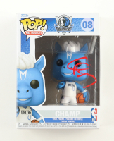 Cooper Flagg Signed Mavericks #08 Champ Funko Pop! Vinyl Figure (JSA) at PristineAuction.com