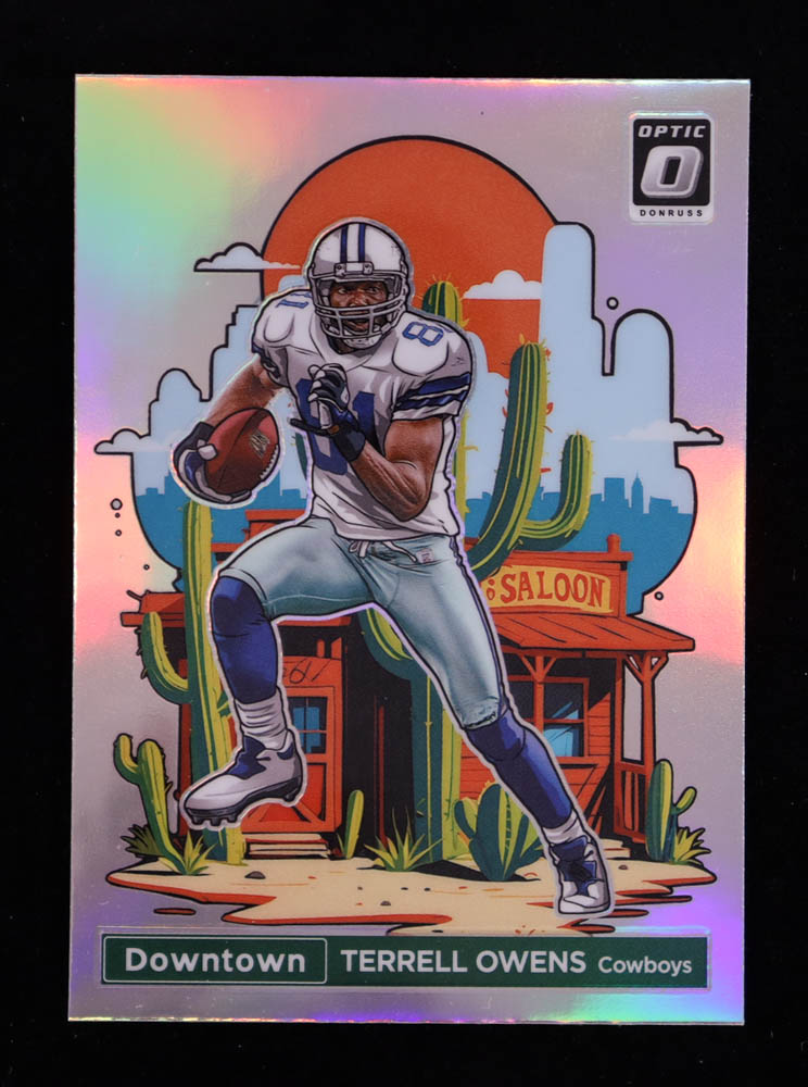 Terrell Owens 2024 Donruss Optic Downtown #8 at PristineAuction.com Terrell Owens 2024 Donruss Optic Downtown #8 at PristineAuction.com