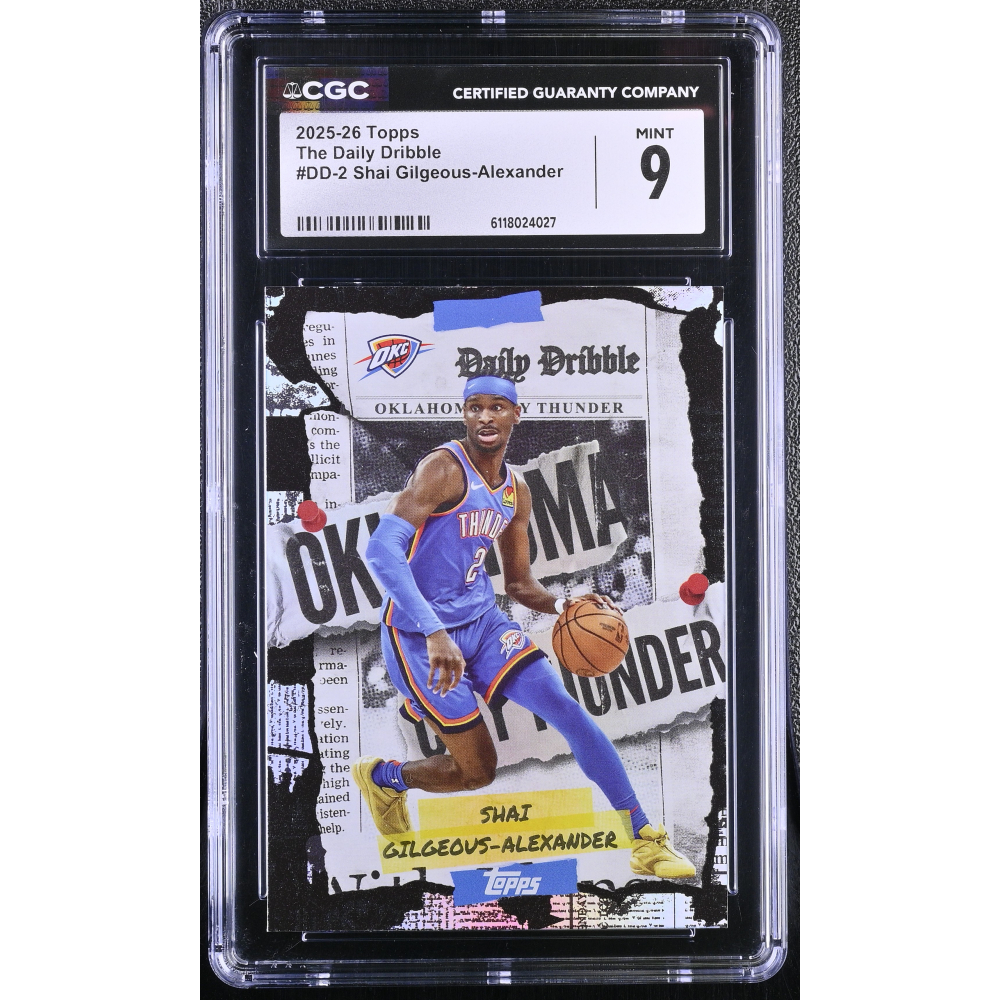 Shai Gilgeous-Alexander 2025-26 Topps The Daily Dribble #DD-2 (CGC 9) at PristineAuction.com